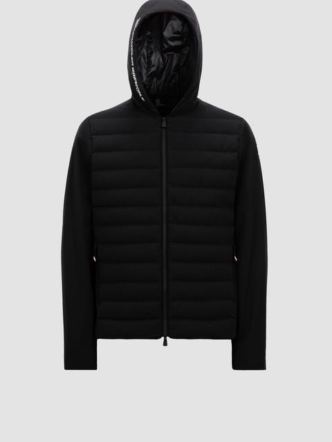 Padded Zip-Up Sweatshirt Men Black Moncler