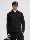 Long Sleeve Fleece Shirt Men Black Moncler