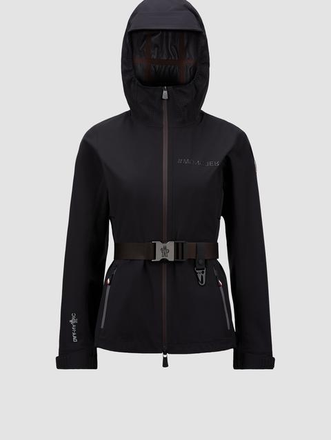 Fex Hooded Shell Jacket Women Black Moncler