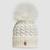 Wool Beanie With Pom Pom Women White Moncler