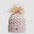 Wool Beanie With Pom Pom Women Light Beige Moncler