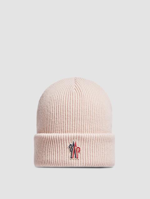 Wool Beanie Women Light Pink Moncler