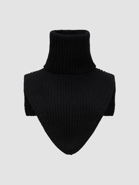 Wool Neck Warmer Gender Neutral Black Moncler